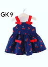 Navy Blue Colour GURUKRUPA Girls Fancy Wear Stylish Kids Colllection GK-09